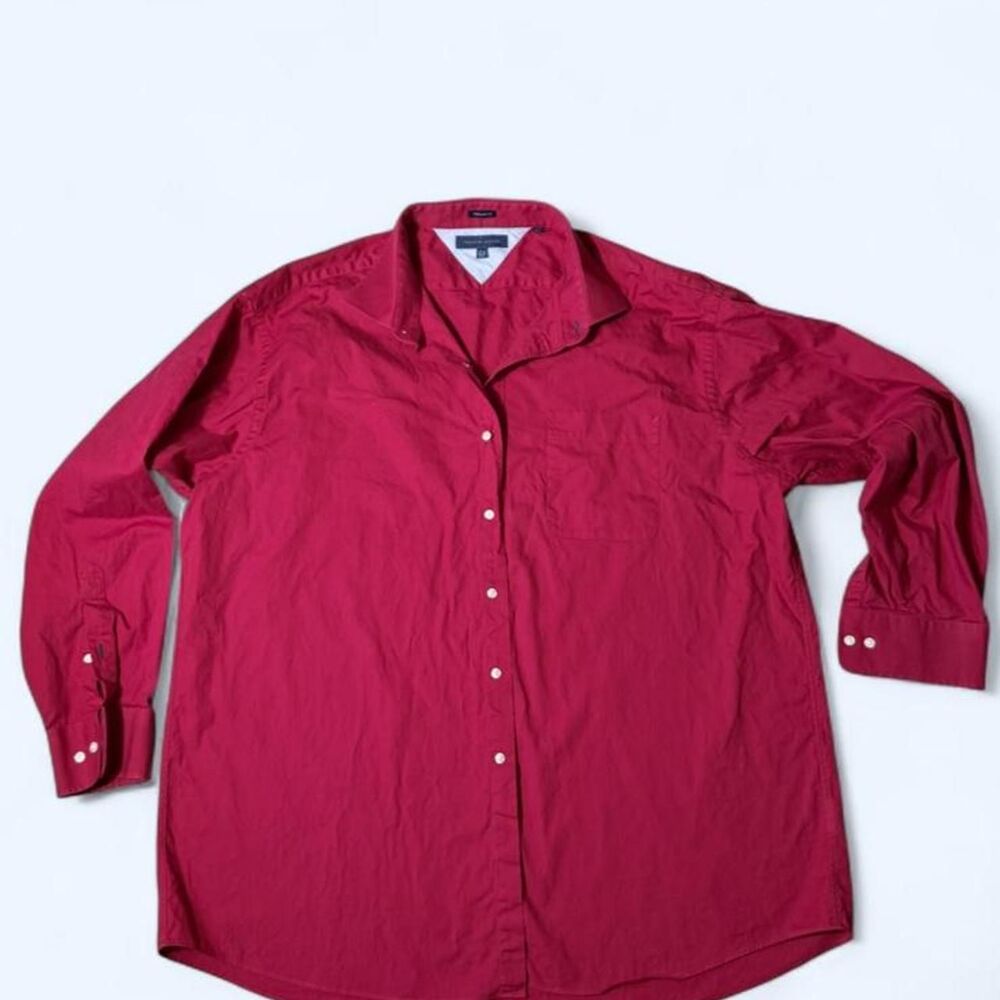 Tommy Hilfiger Red Button Up Shirt